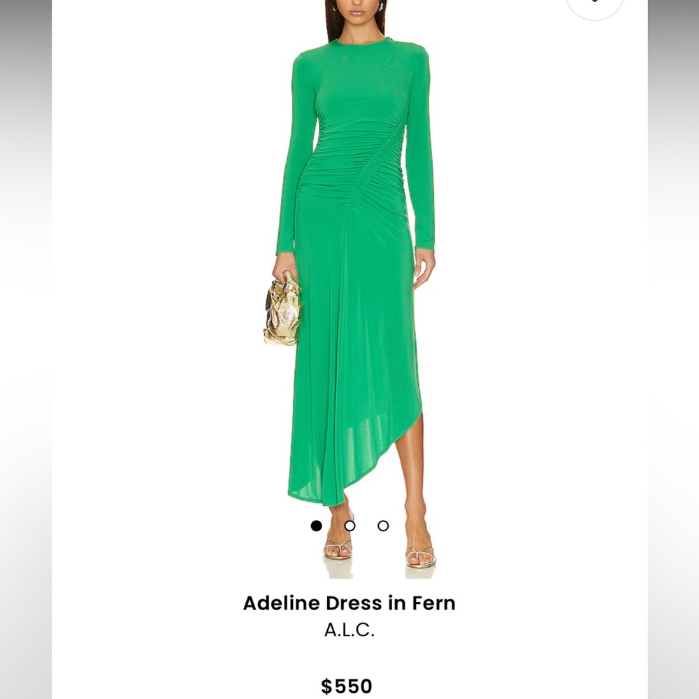 A.L.C Adeline dress in fern green size M. New with tags!